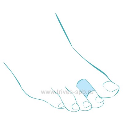 Приспособления корригирующее ТРИВЕС СТ-45 кольца силиконовые для защиты пальцев стопы