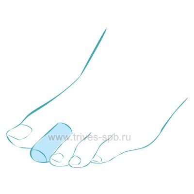 Приспособление корригирующее ТРИВЕС СТ-44 силиконовые колпачки для защитны пальцев стопы