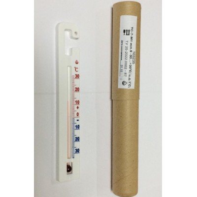 Термометр с проверкой ТС-7М1 (-30+30) в картонном тубусе для холодильных камер