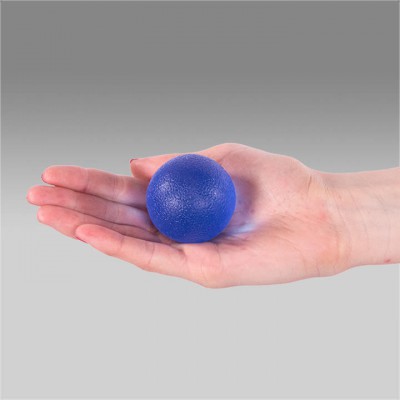 Мяч для тренировки кисти ОРТОСИЛА L 0350 F 50 мм жесткий синий