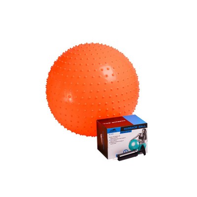 Мяч для занятий лечебной физкультурой MASSAGE GYM BALL HKGB801, 65 см. с насосом