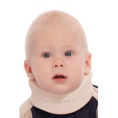 Бандаж для новорожденных легкой фиксации шейного отдела позвоночника ТРИВЕС ТВ-000 3,5-32 см бежевый